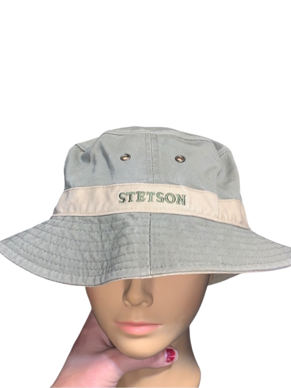 Stetson Augusta Sunblock Panama Bucket Hat Size Large